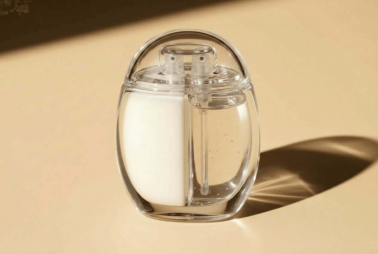 Lenvée™ tvådelad flaska i klart glas